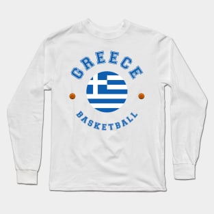 Greece Basketball Long Sleeve T-Shirt